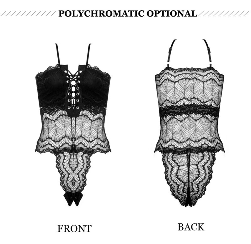 lace file one piece Sexy lingerie - Image 4