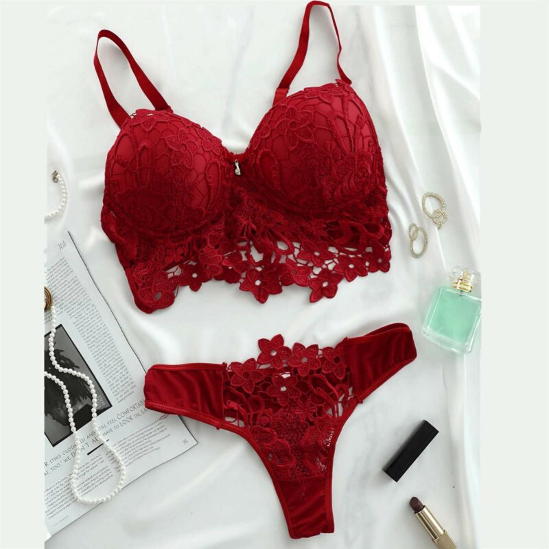 Three-Point Perspective Sexy Backless Lace Sexy Lingerie - Image 2