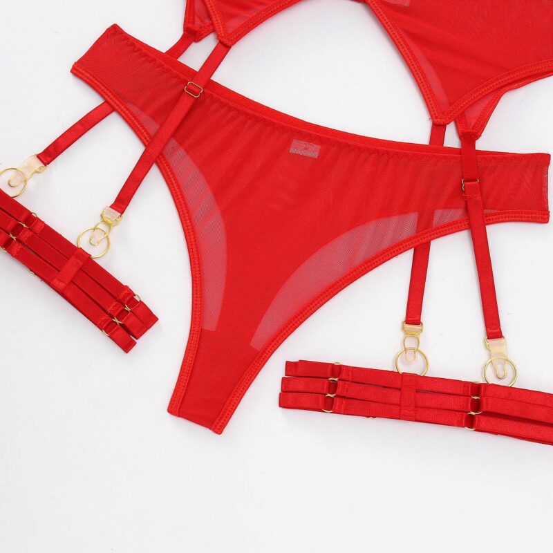 Three-piece Sexy Lingerie Garter Belt - Image 2
