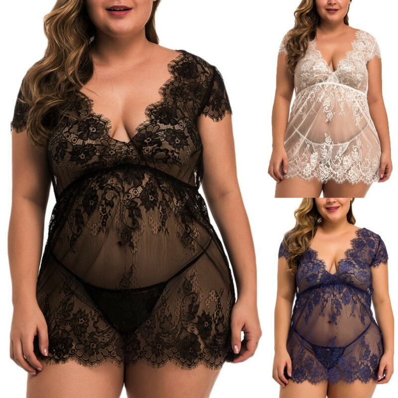 Full size sexy lingerie full lace - Image 3