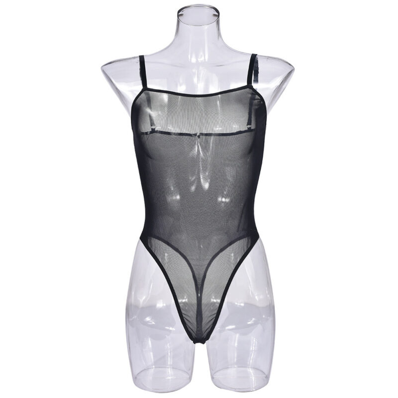 Sheer Mesh Sexy Backless Temptation Jumpsuit Sexy Lingerie - Image 5