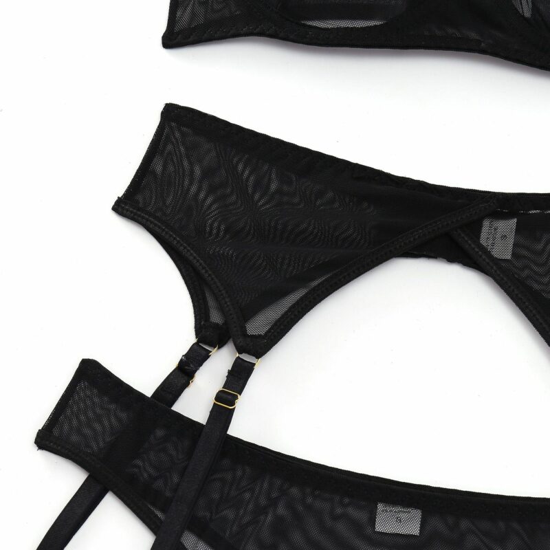 Three-piece Sexy Lingerie Garter Belt - Image 9