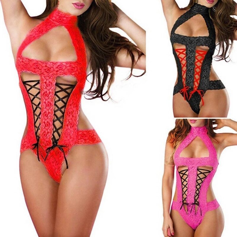 Women's Lingerie Bow Lace Sexy Suit - Image 5