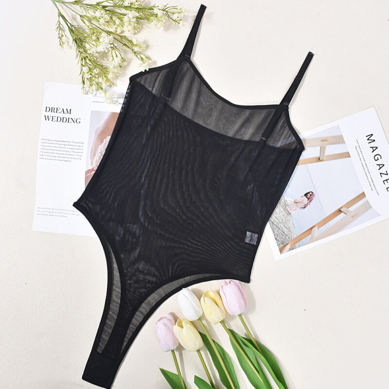 Sheer Mesh Sexy Backless Temptation Jumpsuit Sexy Lingerie - Image 6