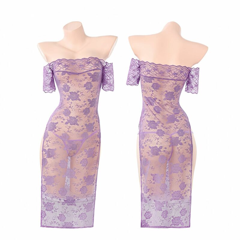 Off-neck See-through Cheongsam Sexy Lingerie Women's Sexy - Image 5