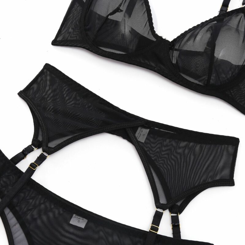 Three-piece Sexy Lingerie Garter Belt - Image 7