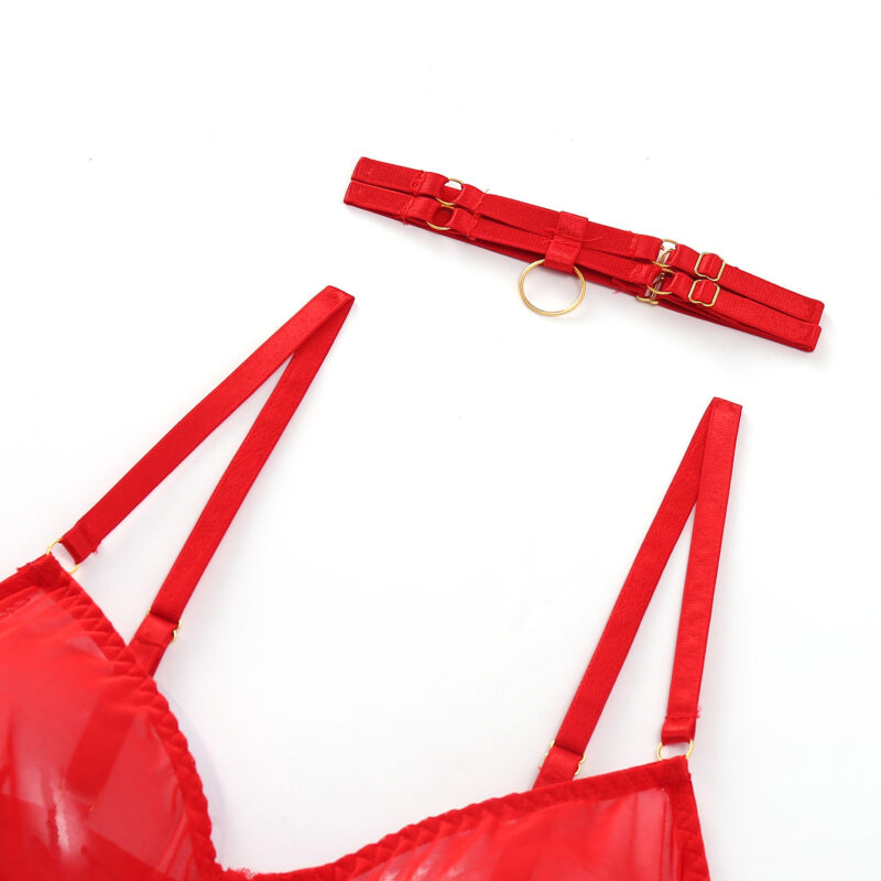 Three-piece Sexy Lingerie Garter Belt - Image 10