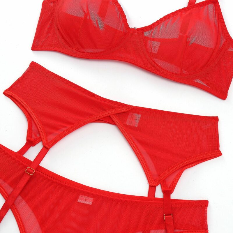 Three-piece Sexy Lingerie Garter Belt - Image 4