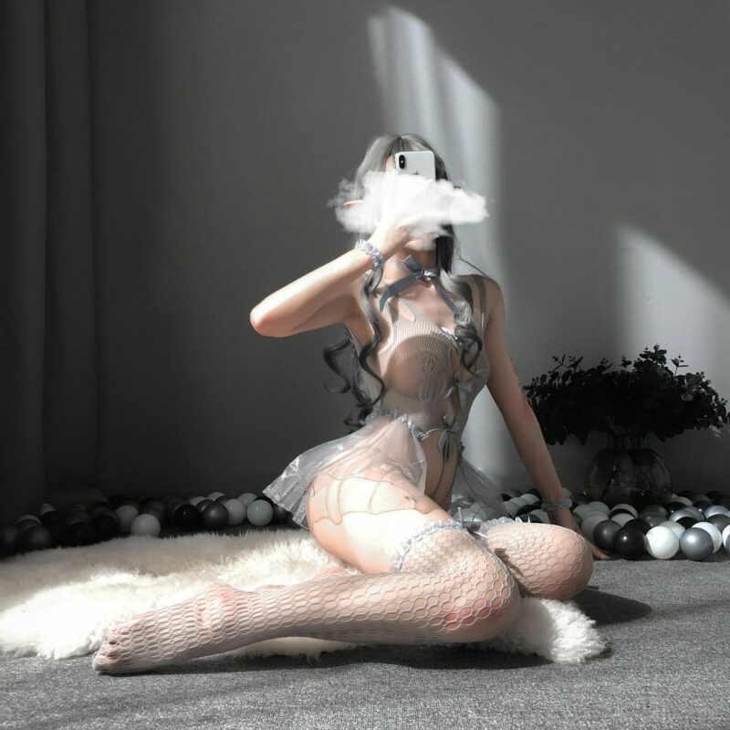 Sexy Lingerie Transparent Sexy Pajamas Bra Set Super - Image 5