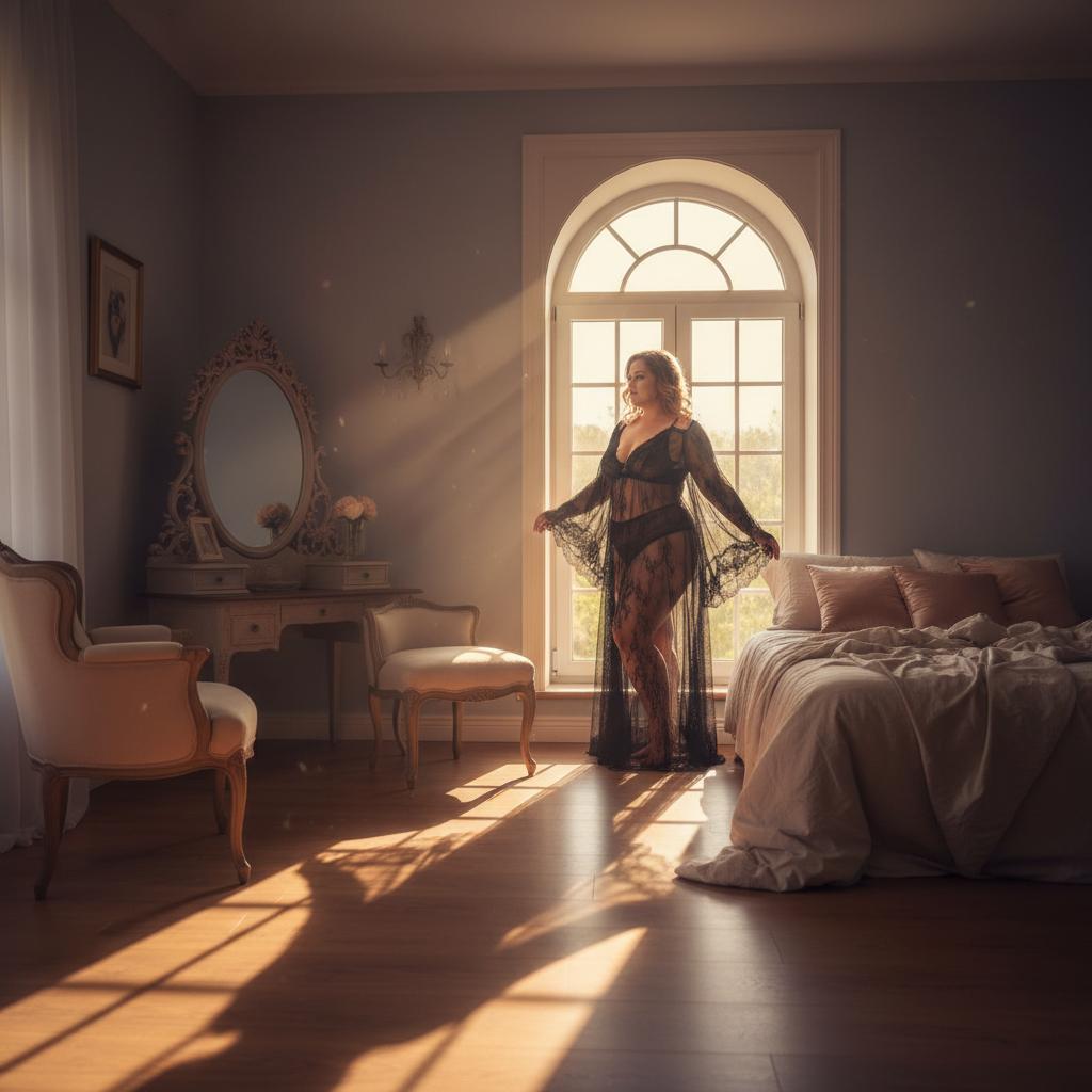 Comfortable sheer lingerie