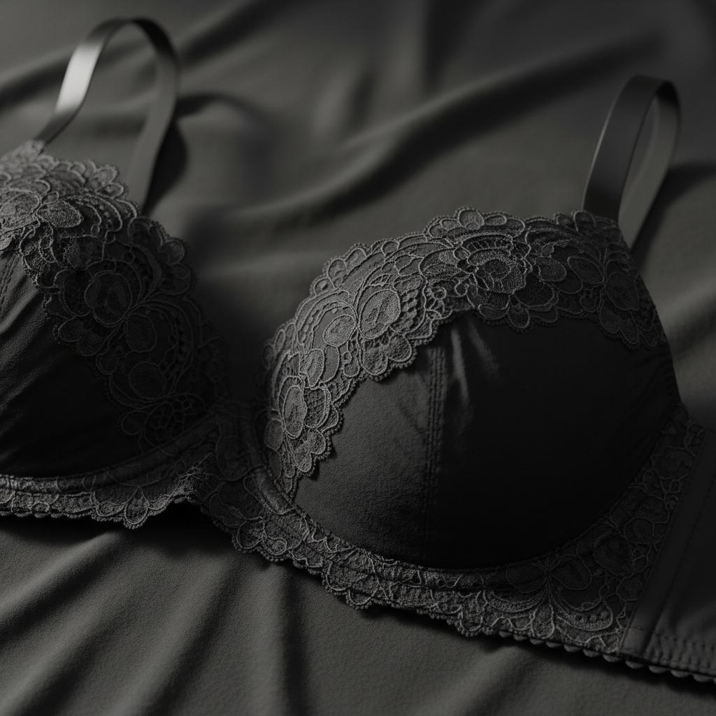 Elegant woman in a daring neckline gown